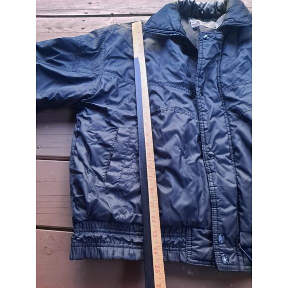 Vintage SKI REPAGE Size Medium Black Retro Ski Jacket - Picture 2 of 4